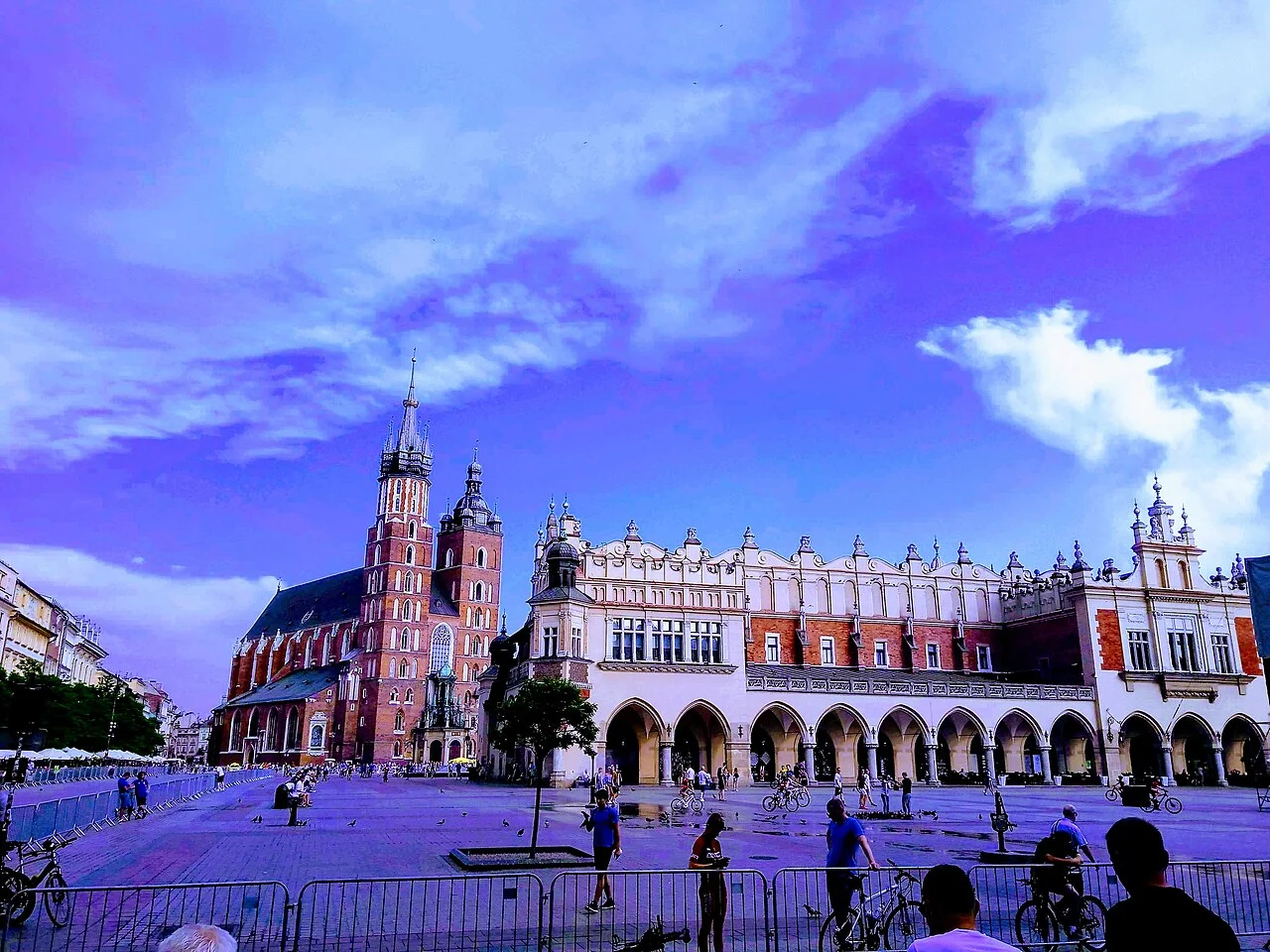 St Mary’s and the Cloth Hall on Krakow’s Main Market Square