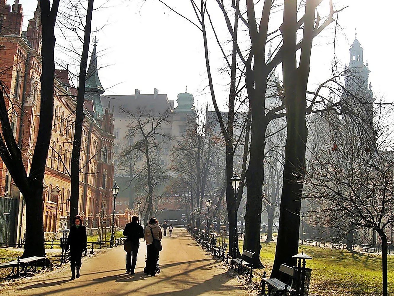 A path in Planty Park, Krakow
