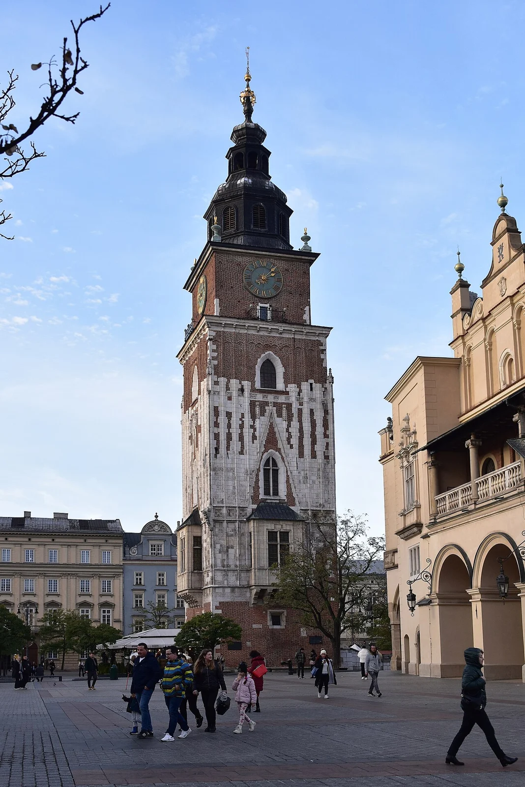 Town Hall Tower standing beside the Cloth Hall in Krakow