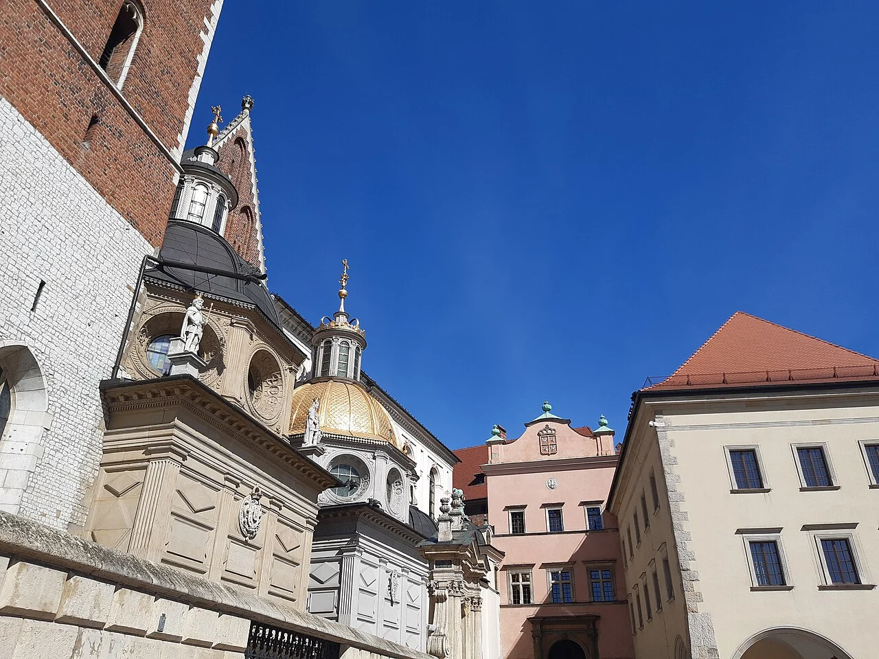 Exterior of Wawel Cathedral in Krakow